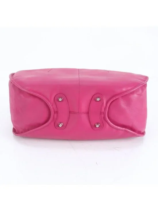 Dior 61 Hobo Leather Tote Shoulder Hand Silver Mee - Picture 5 of 9